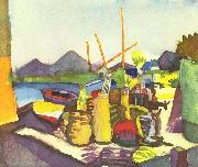 August Macke Landschaft bei Hammamet Sweden oil painting artist